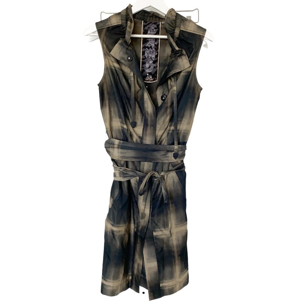 Lamb Gold Sheen Belted Dress - Picture 4 of 5